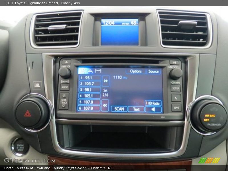 Black / Ash 2013 Toyota Highlander Limited