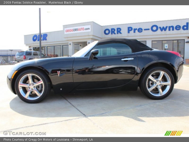 Mysterious Black / Ebony 2009 Pontiac Solstice Roadster