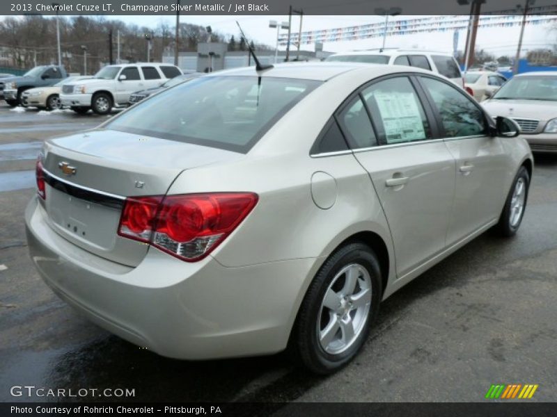 Champagne Silver Metallic / Jet Black 2013 Chevrolet Cruze LT