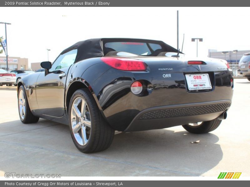 Mysterious Black / Ebony 2009 Pontiac Solstice Roadster