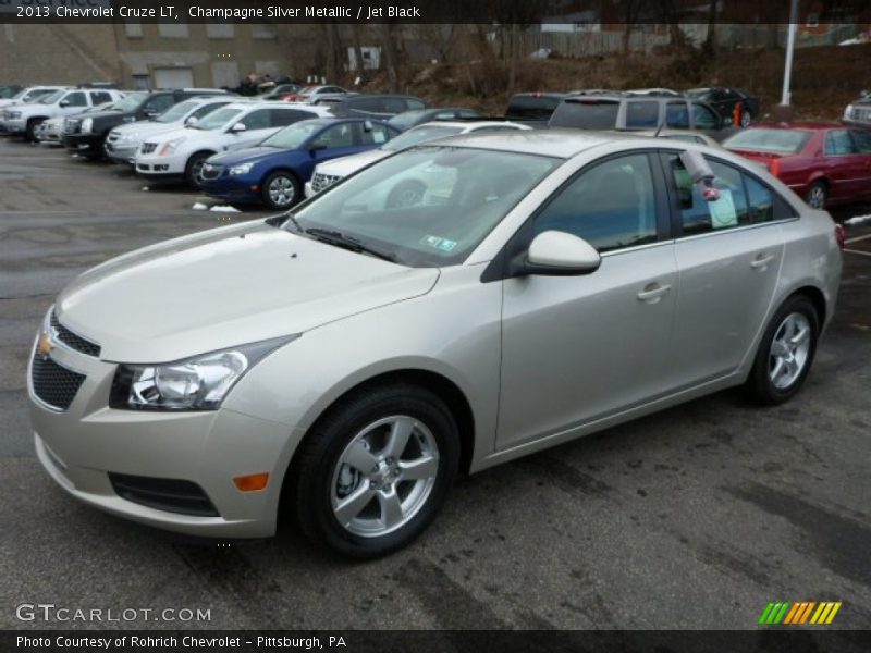 Champagne Silver Metallic / Jet Black 2013 Chevrolet Cruze LT