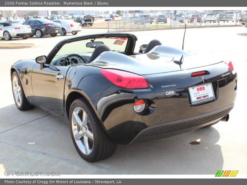 Mysterious Black / Ebony 2009 Pontiac Solstice Roadster