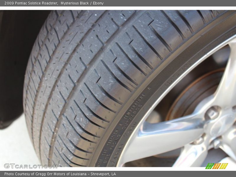 Mysterious Black / Ebony 2009 Pontiac Solstice Roadster