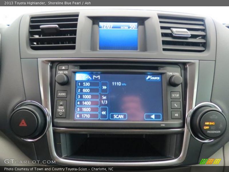 Shoreline Blue Pearl / Ash 2013 Toyota Highlander
