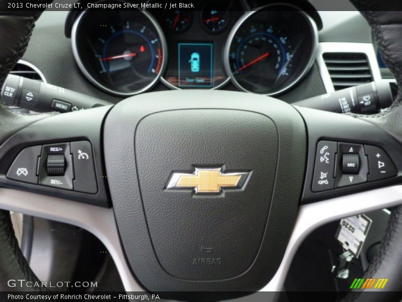 Champagne Silver Metallic / Jet Black 2013 Chevrolet Cruze LT
