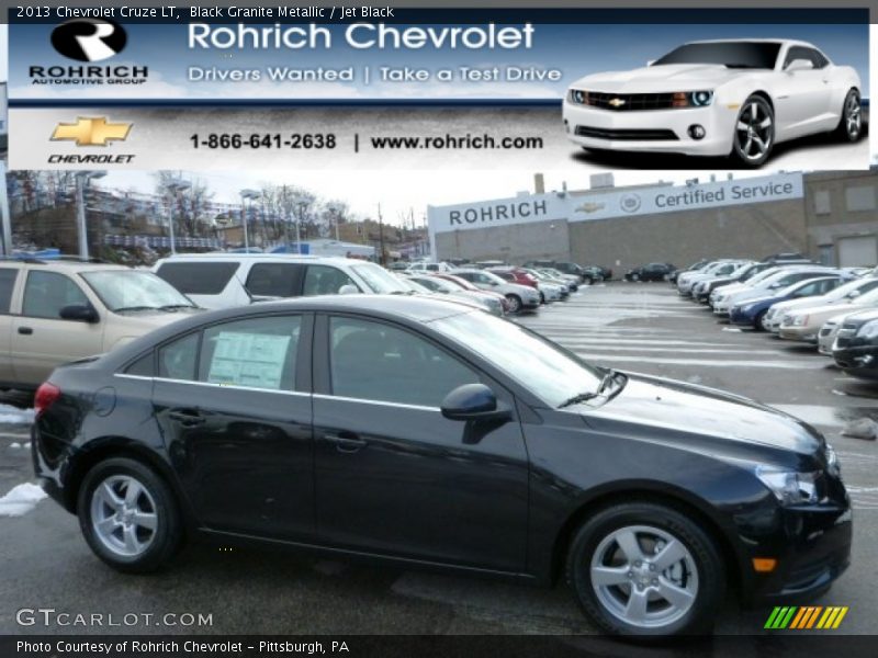 Black Granite Metallic / Jet Black 2013 Chevrolet Cruze LT