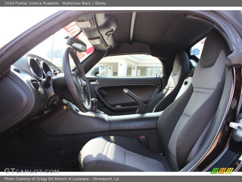  2009 Solstice Roadster Ebony Interior