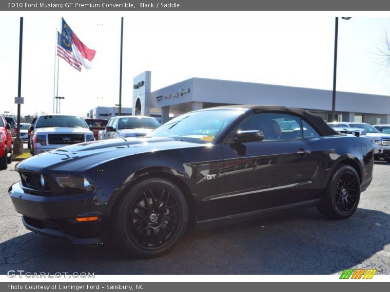 Black / Saddle 2010 Ford Mustang GT Premium Convertible