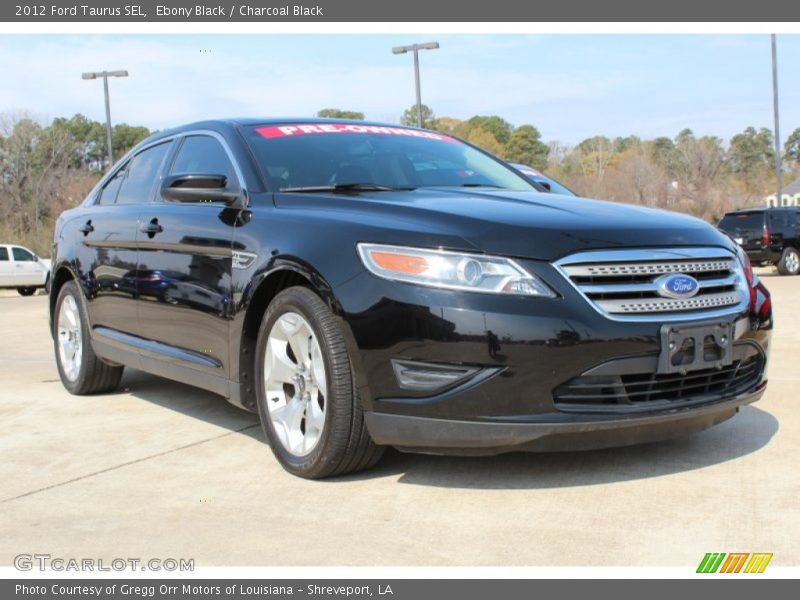 Ebony Black / Charcoal Black 2012 Ford Taurus SEL