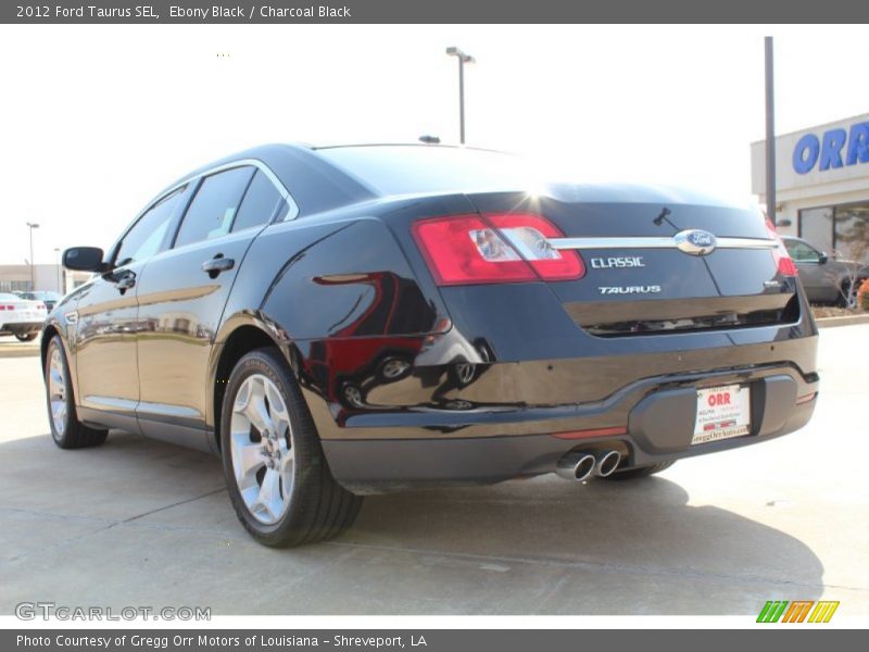 Ebony Black / Charcoal Black 2012 Ford Taurus SEL