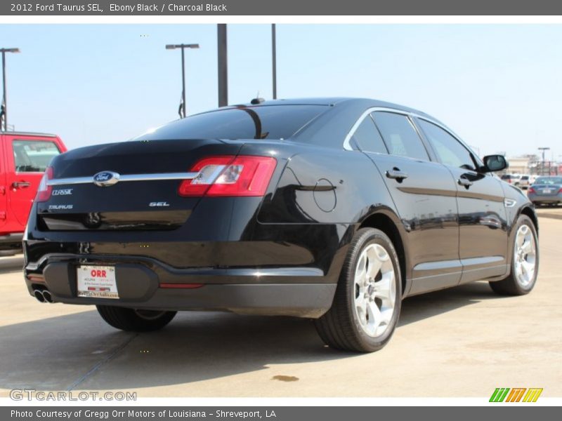 Ebony Black / Charcoal Black 2012 Ford Taurus SEL