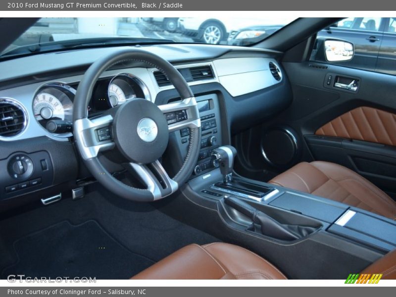 Saddle Interior - 2010 Mustang GT Premium Convertible 