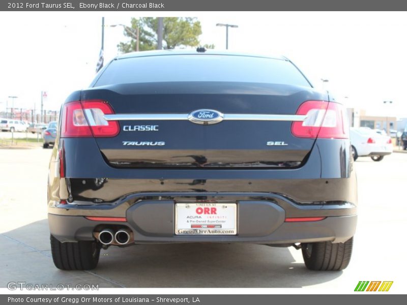 Ebony Black / Charcoal Black 2012 Ford Taurus SEL