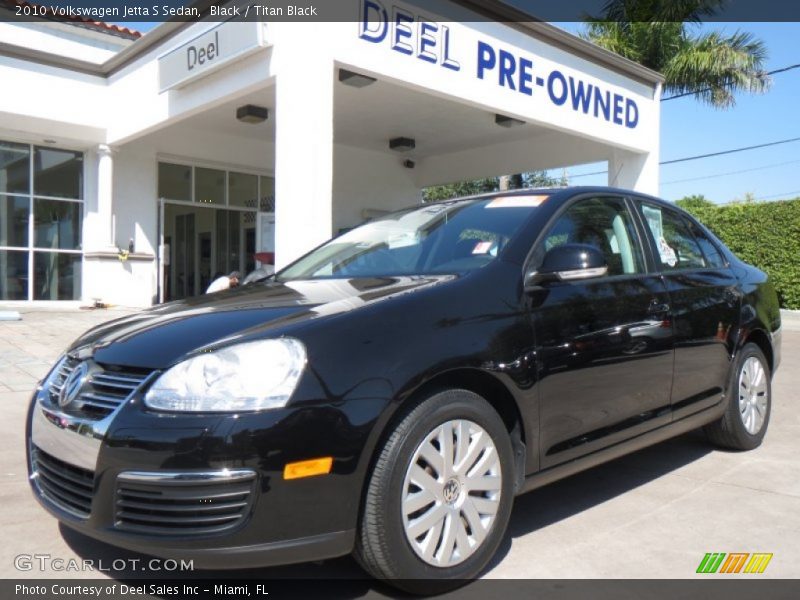 Black / Titan Black 2010 Volkswagen Jetta S Sedan