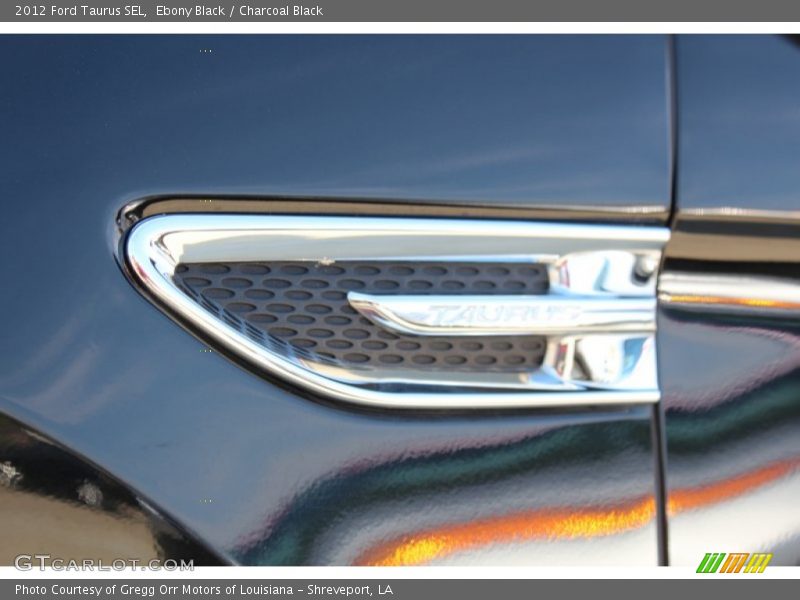 Ebony Black / Charcoal Black 2012 Ford Taurus SEL
