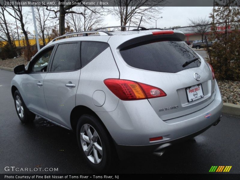 Brilliant Silver Metallic / Black 2010 Nissan Murano SL AWD