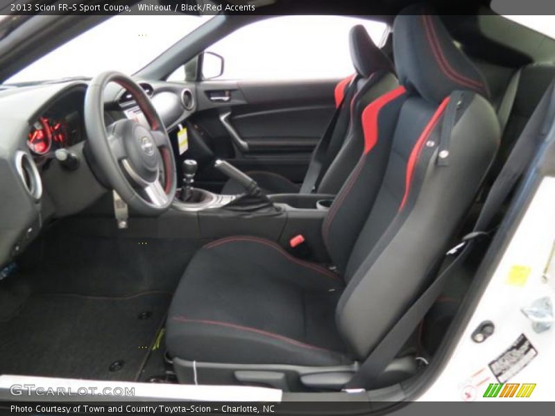 2013 FR-S Sport Coupe Black/Red Accents Interior