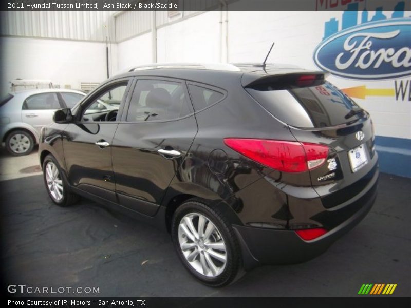 Ash Black / Black/Saddle 2011 Hyundai Tucson Limited