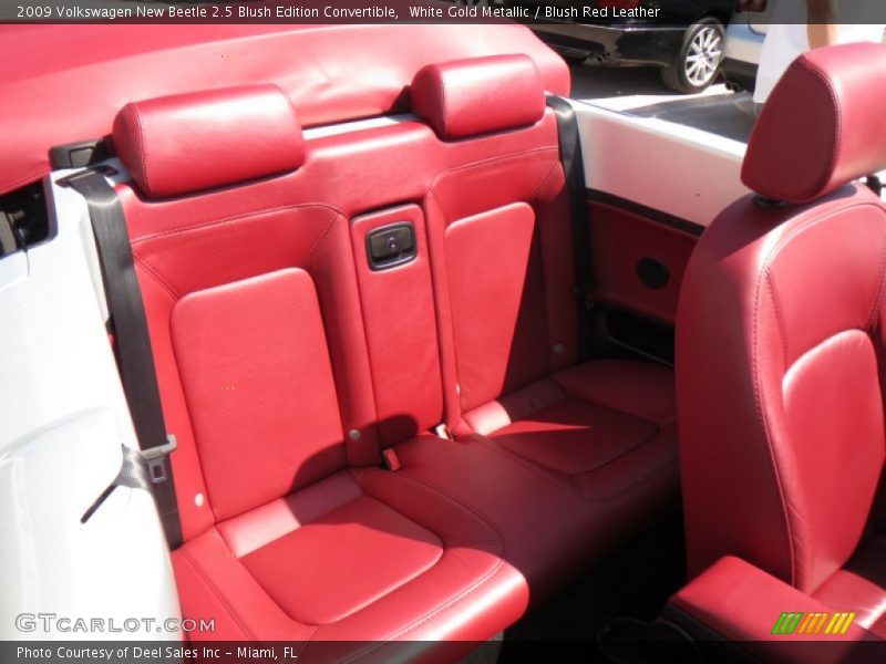 Rear Seat of 2009 New Beetle 2.5 Blush Edition Convertible