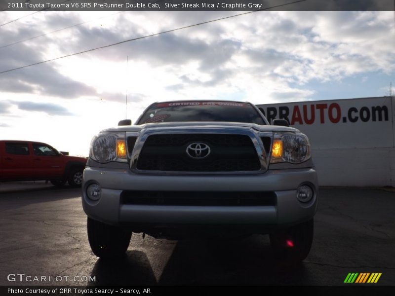 Silver Streak Mica / Graphite Gray 2011 Toyota Tacoma V6 SR5 PreRunner Double Cab