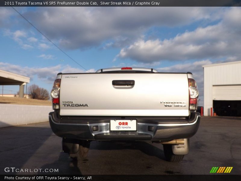 Silver Streak Mica / Graphite Gray 2011 Toyota Tacoma V6 SR5 PreRunner Double Cab