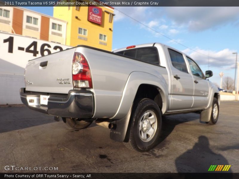Silver Streak Mica / Graphite Gray 2011 Toyota Tacoma V6 SR5 PreRunner Double Cab