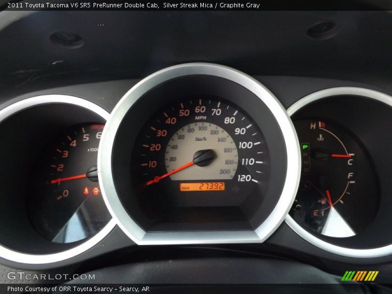 Silver Streak Mica / Graphite Gray 2011 Toyota Tacoma V6 SR5 PreRunner Double Cab