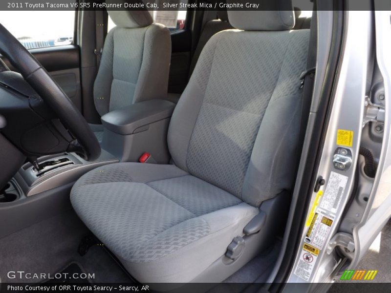 Silver Streak Mica / Graphite Gray 2011 Toyota Tacoma V6 SR5 PreRunner Double Cab