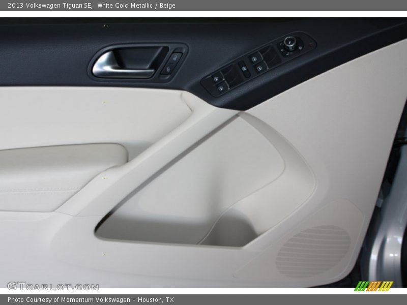 White Gold Metallic / Beige 2013 Volkswagen Tiguan SE
