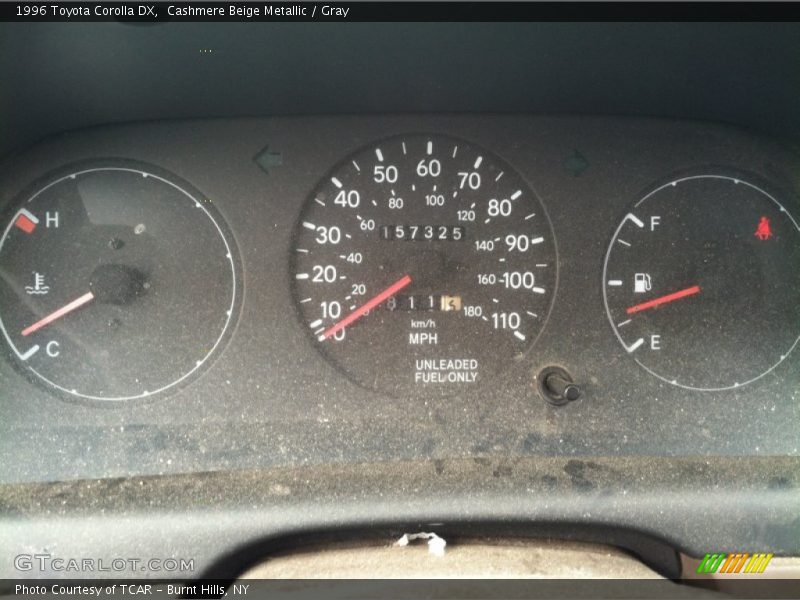 Cashmere Beige Metallic / Gray 1996 Toyota Corolla DX