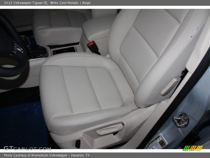 White Gold Metallic / Beige 2013 Volkswagen Tiguan SE