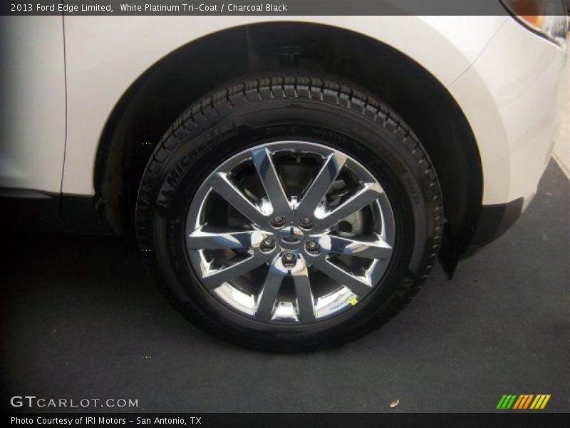 White Platinum Tri-Coat / Charcoal Black 2013 Ford Edge Limited