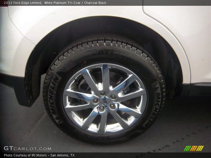 White Platinum Tri-Coat / Charcoal Black 2013 Ford Edge Limited