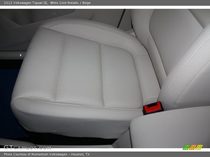 White Gold Metallic / Beige 2013 Volkswagen Tiguan SE