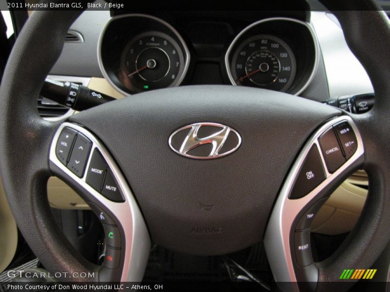 Black / Beige 2011 Hyundai Elantra GLS