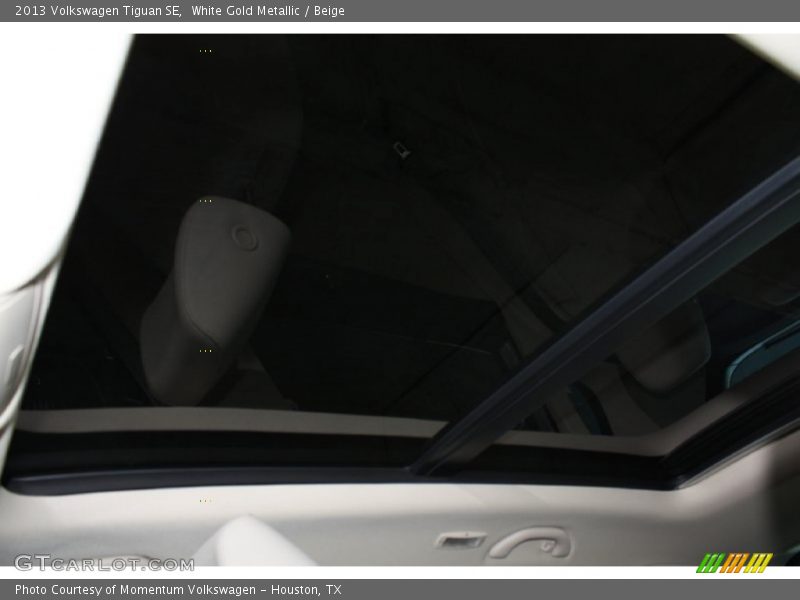 White Gold Metallic / Beige 2013 Volkswagen Tiguan SE