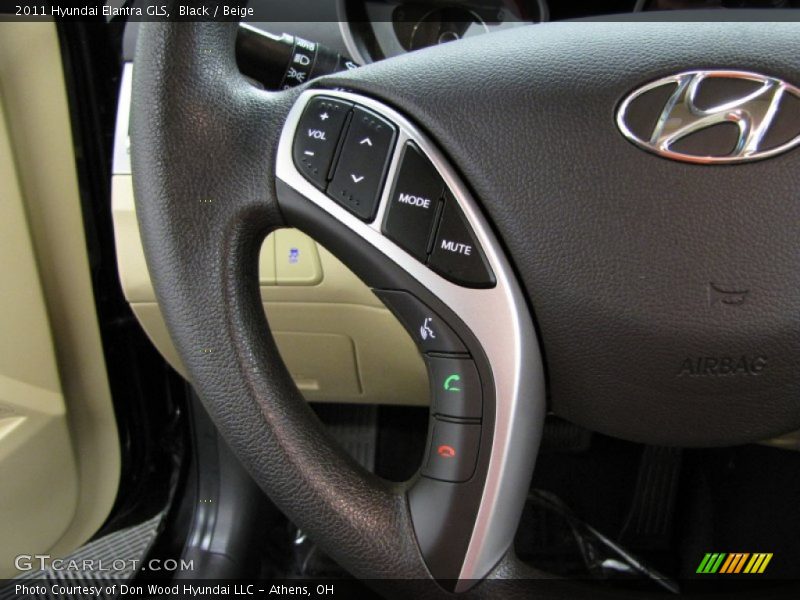 Black / Beige 2011 Hyundai Elantra GLS