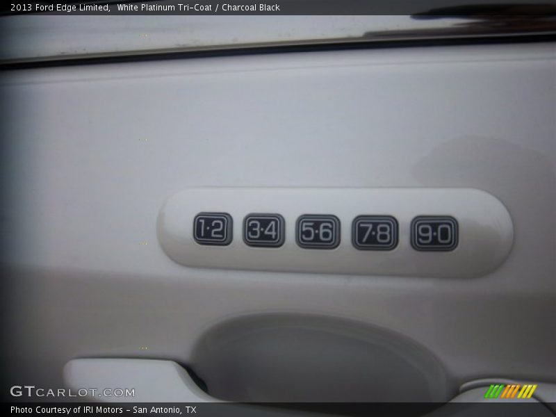 White Platinum Tri-Coat / Charcoal Black 2013 Ford Edge Limited
