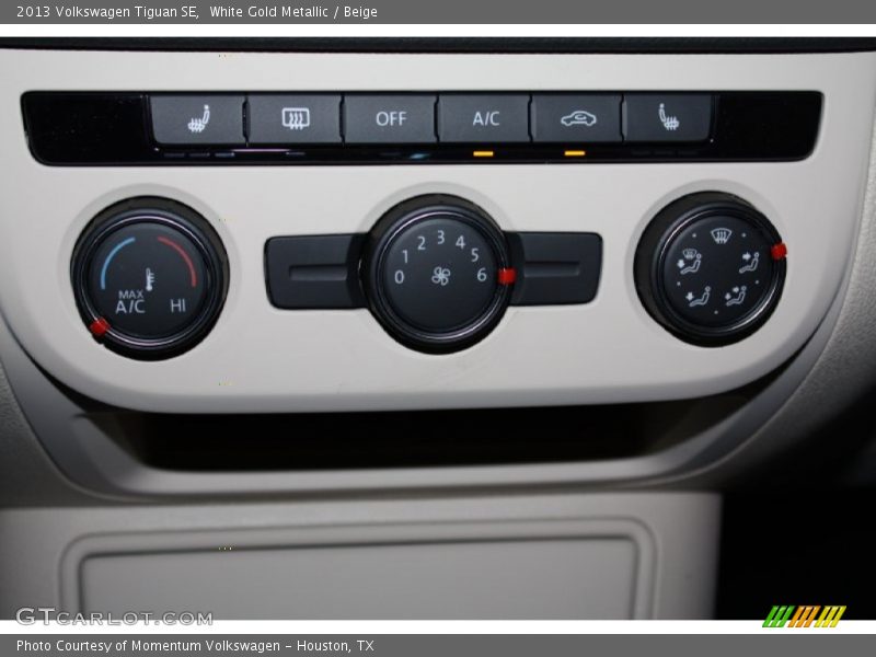 White Gold Metallic / Beige 2013 Volkswagen Tiguan SE