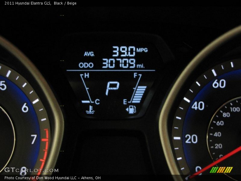 Black / Beige 2011 Hyundai Elantra GLS