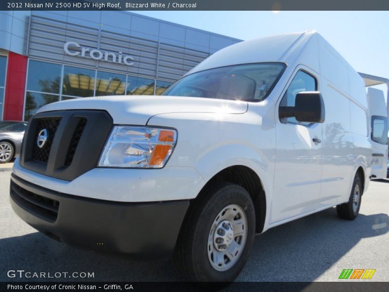 Blizzard White / Charcoal 2012 Nissan NV 2500 HD SV High Roof