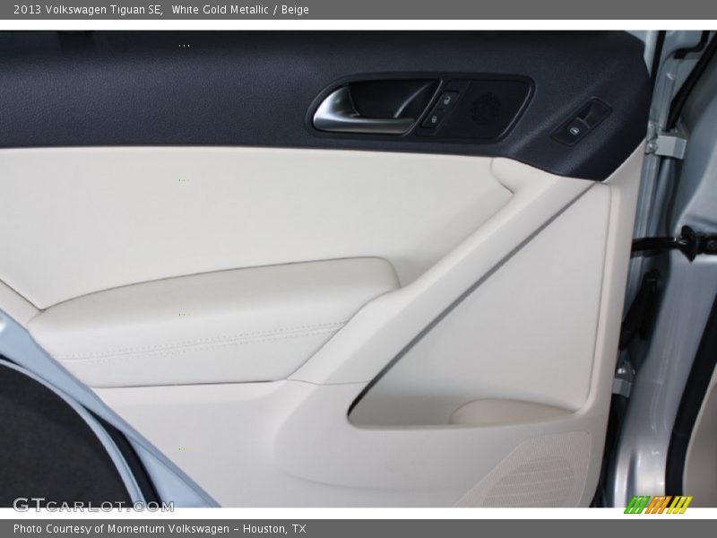 White Gold Metallic / Beige 2013 Volkswagen Tiguan SE
