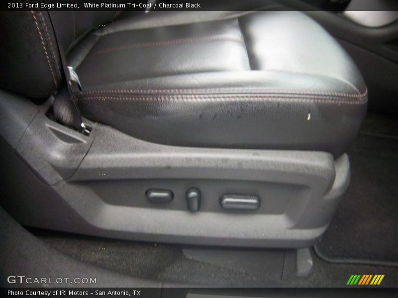 White Platinum Tri-Coat / Charcoal Black 2013 Ford Edge Limited