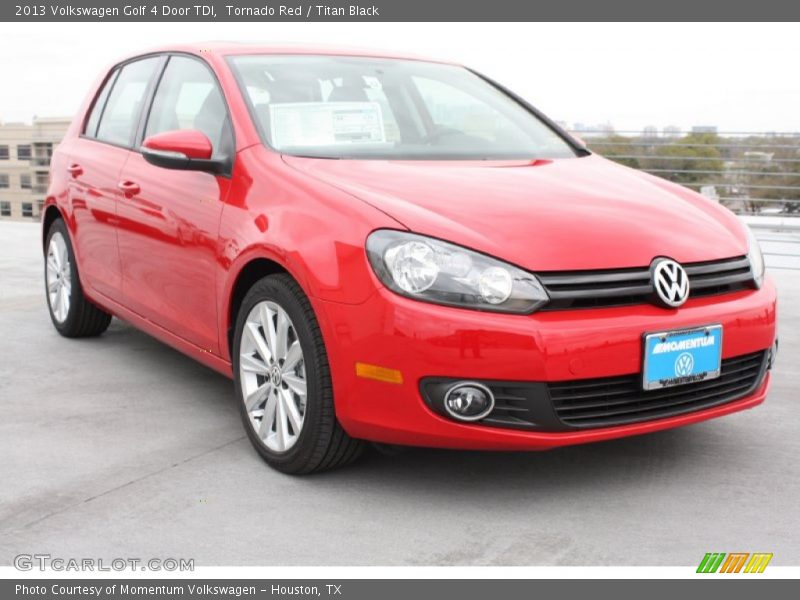 Tornado Red / Titan Black 2013 Volkswagen Golf 4 Door TDI
