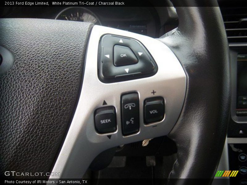 White Platinum Tri-Coat / Charcoal Black 2013 Ford Edge Limited