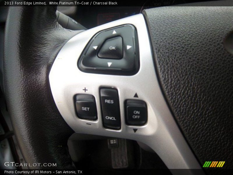 White Platinum Tri-Coat / Charcoal Black 2013 Ford Edge Limited
