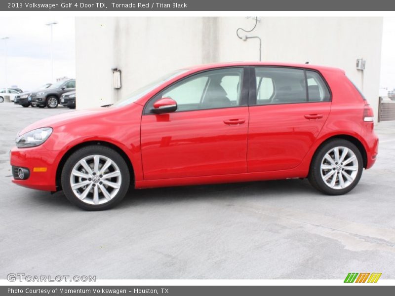Tornado Red / Titan Black 2013 Volkswagen Golf 4 Door TDI