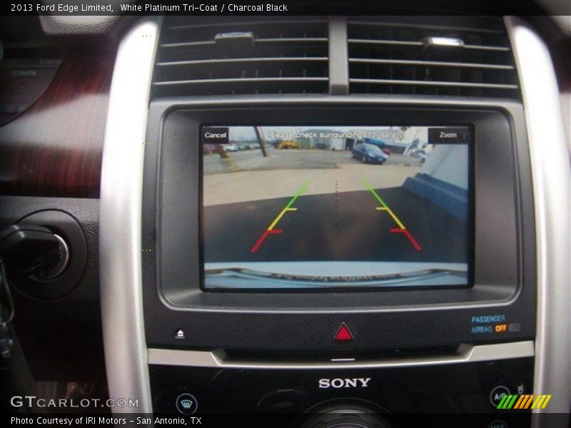 White Platinum Tri-Coat / Charcoal Black 2013 Ford Edge Limited