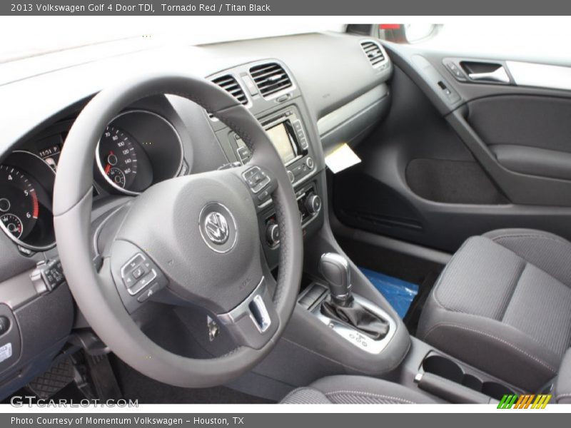 Tornado Red / Titan Black 2013 Volkswagen Golf 4 Door TDI