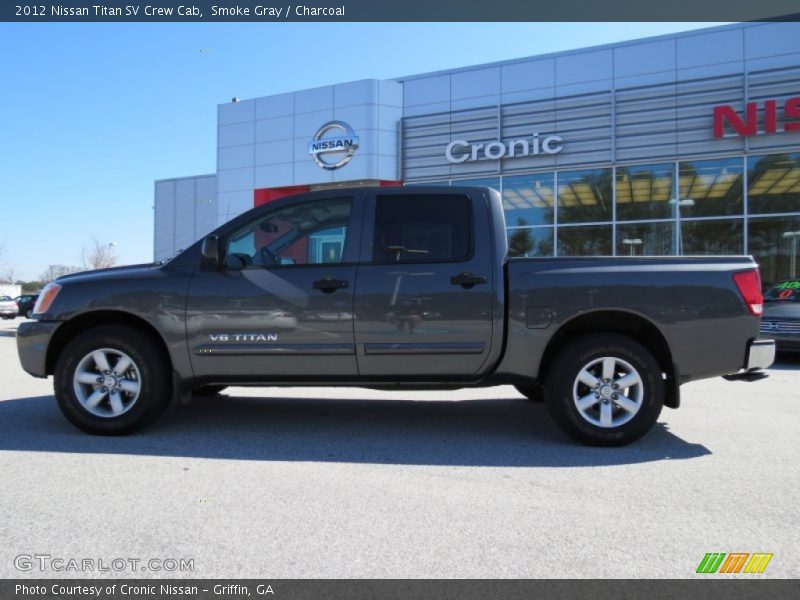 Smoke Gray / Charcoal 2012 Nissan Titan SV Crew Cab
